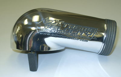 Polished Aluminum 4150 Series Gasketed Carb Hat (Without Divider Blade)